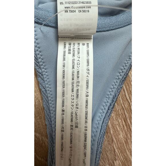 Abercrombie & Fitch|Ribbed Underwire Bikini Top|Blue|NWOT|SZ‎ S - Picture 5 of 7